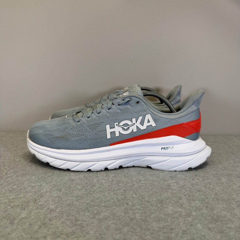 Hoka Mach 4 Womens Shoes Size 8.5  Light Blue Running Sneakers 1113529 BFHC